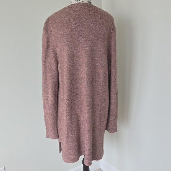 Marled Mauve Women's Cardigan Sweater - Picture 5 of 5